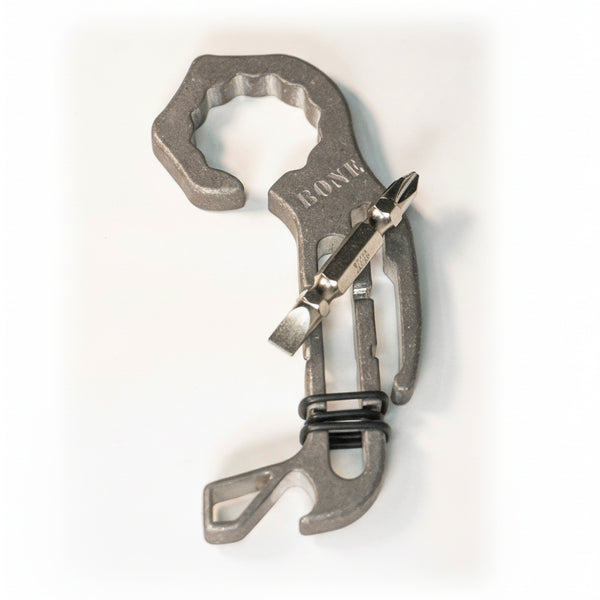 Stonewashed Stainless Steel Bone Opener w/ Screwdriver