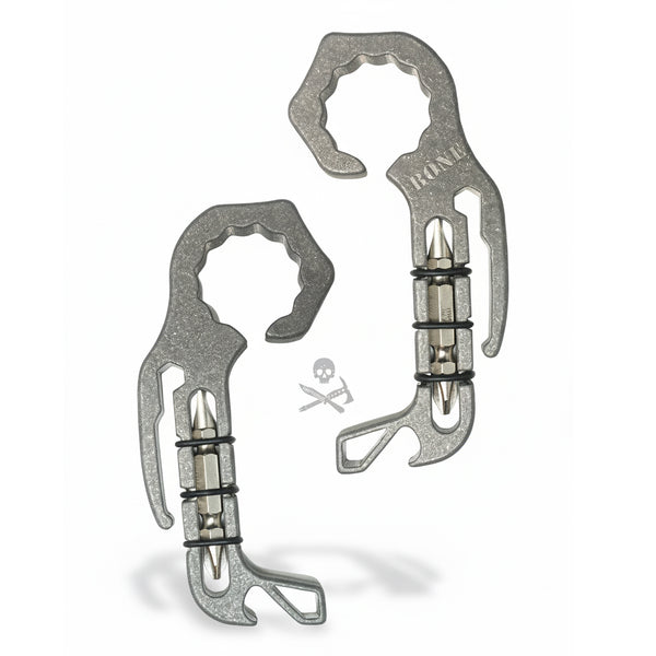 Stonewashed Stainless Steel Bone Opener w/ Screwdriver