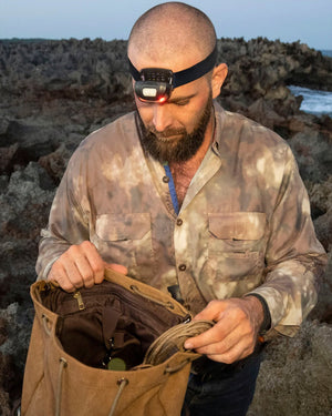 Headlamp, Re - Chargeable LED (both white & red light capabilities) - Bone Tactical LLC