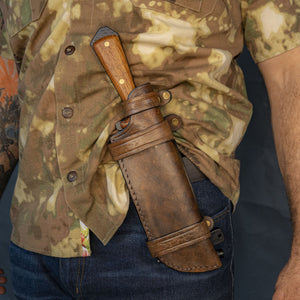 Leather Bowie Knife Sheath - Bone Tactical LLC