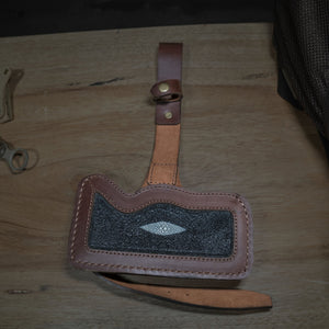 Leather Tomahawk Drop - leg Sheath - Bone Tactical LLC
