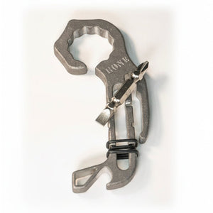 Stonewashed Stainless Steel Bottle Opener w/ Screwdriver - Bone Tactical LLC