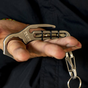 Stonewashed Stainless Steel Bottle Opener w/ Screwdriver - Bone Tactical LLC