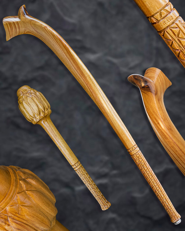 Walking Sticks, Canes, and Exotic Hardwood Art Pieces