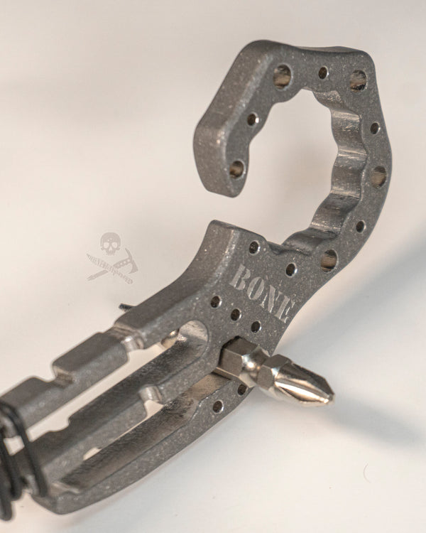 Scorpion Bone Opener w/ Screwdriver (Stonewashed Stainless Steel)