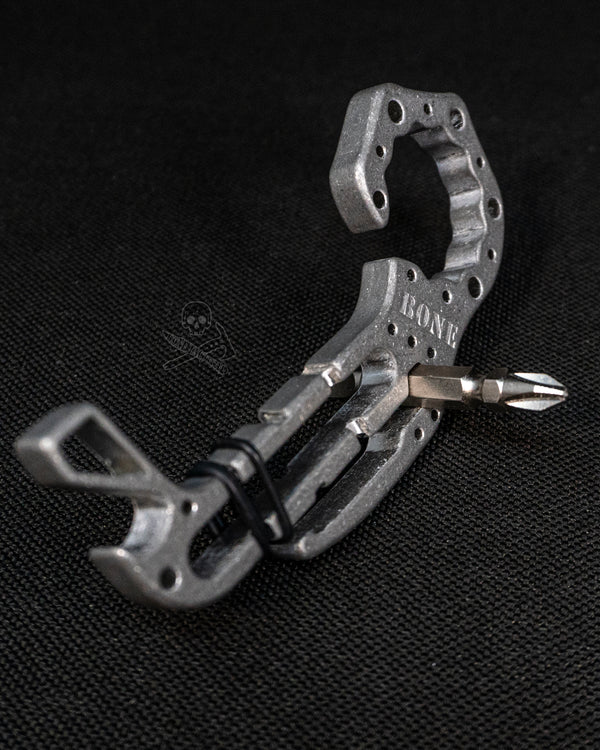 Scorpion Bone Opener w/ Screwdriver (Stonewashed Stainless Steel)