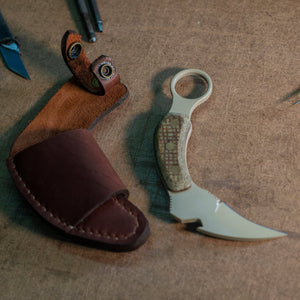 Leather Chakar Belt Sheath - Bone Tactical LLC