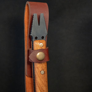 Leather Tomahawk Drop - leg Sheath - Bone Tactical LLC