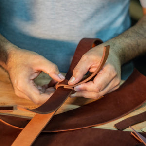 Leather Tomahawk Drop - leg Sheath - Bone Tactical LLC