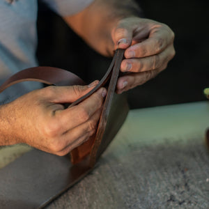 Leather Tomahawk Drop - leg Sheath - Bone Tactical LLC