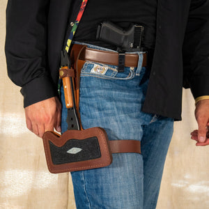 Leather Tomahawk Drop - leg Sheath - Bone Tactical LLC