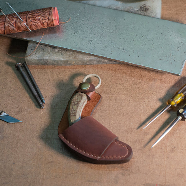 Leather Belt Sheath for Overland Chef Utility
